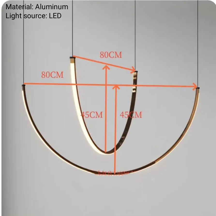 Postmodern LED Pendant Light Designer Creative Art Living Room Dining Room Staircase Villa Chandelier Indoor Lighting Appliances