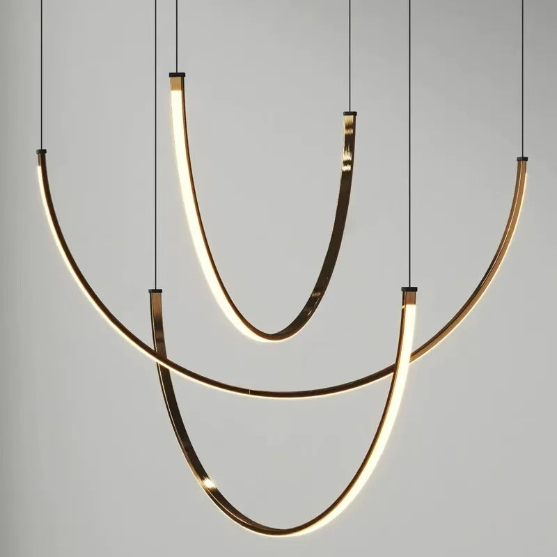 Postmodern LED Pendant Light Designer Creative Art Living Room Dining Room Staircase Villa Chandelier Indoor Lighting Appliances