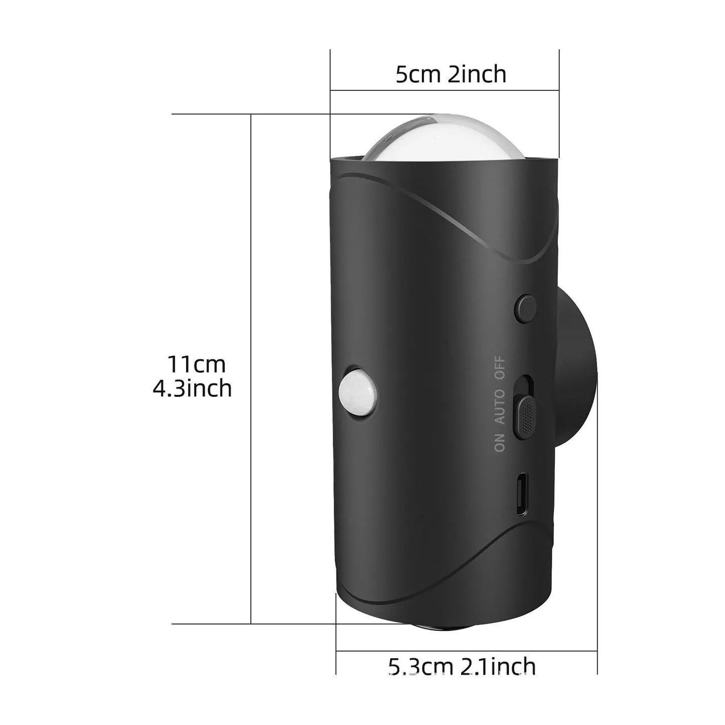 RGB Gradient LED Night Light with Motion Sensor Wall Lamp Rechargeable Ambient Light Dimmable Indoor Lights Magnetic Step Lamp