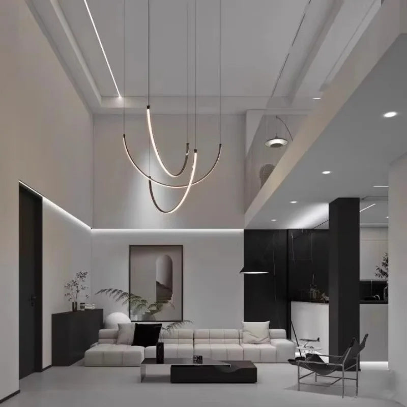 Postmodern LED Pendant Light Designer Creative Art Living Room Dining Room Staircase Villa Chandelier Indoor Lighting Appliances