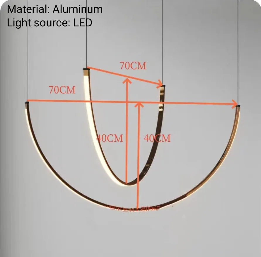 Postmodern LED Pendant Light Designer Creative Art Living Room Dining Room Staircase Villa Chandelier Indoor Lighting Appliances