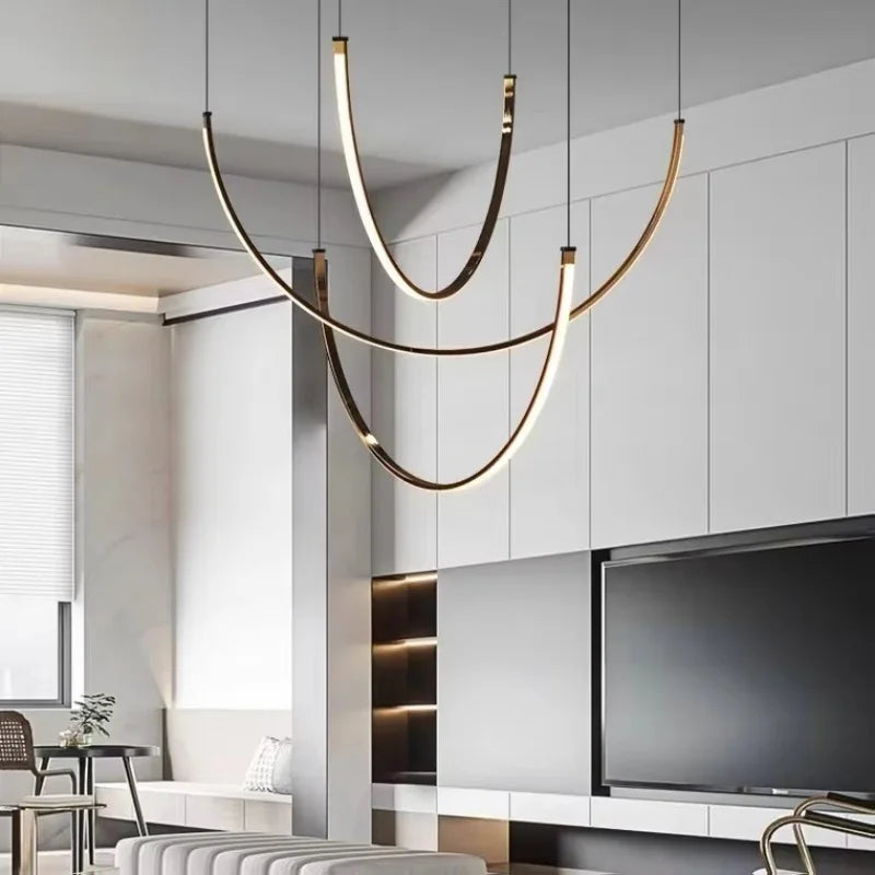 Postmodern LED Pendant Light Designer Creative Art Living Room Dining Room Staircase Villa Chandelier Indoor Lighting Appliances